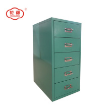 Steel colorful vertical drawers desktop set storage cabinet